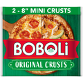 Boboli 2 ct, 8" Original, Mini Pizza Crusts, Ready-made, Cooked Pizza Dough, 9 oz