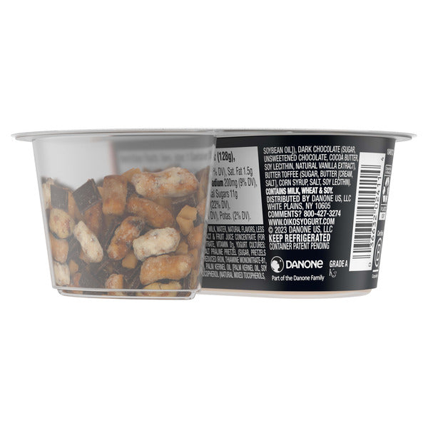 Oikos Remix Salted Caramel High Protein Nonfat Greek Yogurt  With Mix-Ins