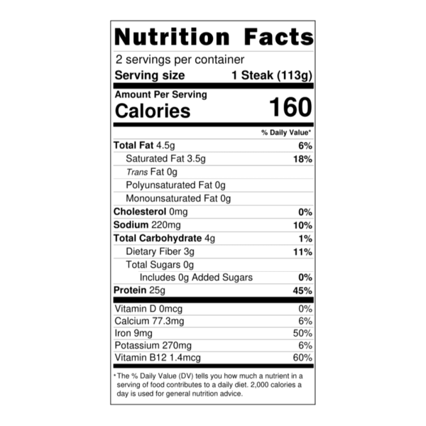 Chunk Foods Steak
