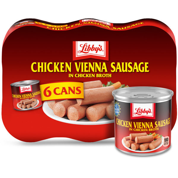 Libby's Chicken Vienna Sausage with Chicken Broth, Canned Meat