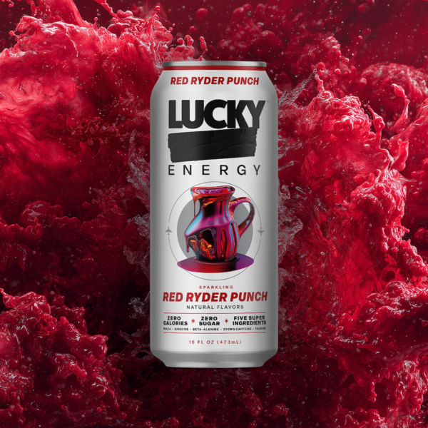 Lucky Energy Sugar Free Energy Drink, Red Ryder Punch