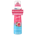 Secret Dry Spray Antiperspirant and Deodorant, Wild Rose and Argan Oil