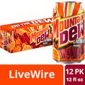 Mountain Dew Live Wire Soda Pop Citrus with Orange Natural and Artificial Flavor Soda