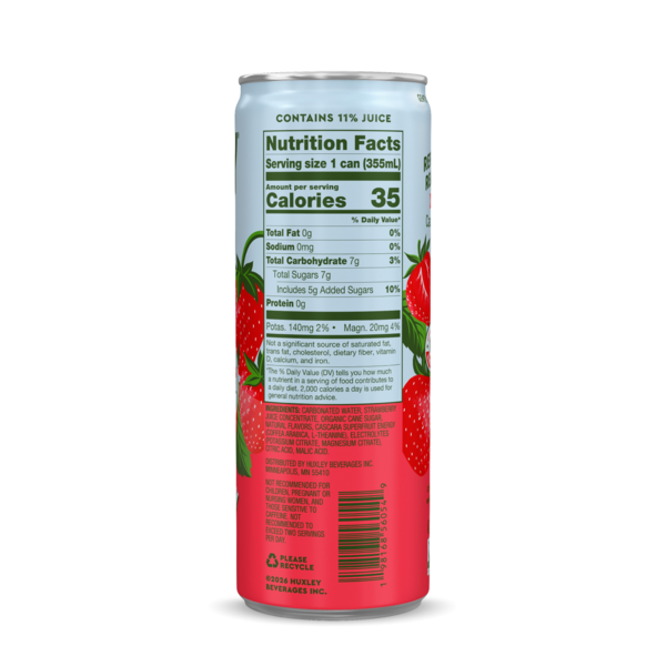 Huxley Strawberry Energy Drink with Electrolytes
