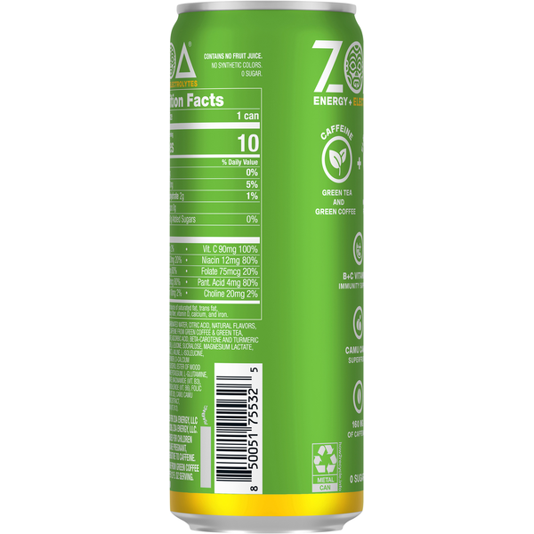 ZOA Lemon Lime Energy Drink