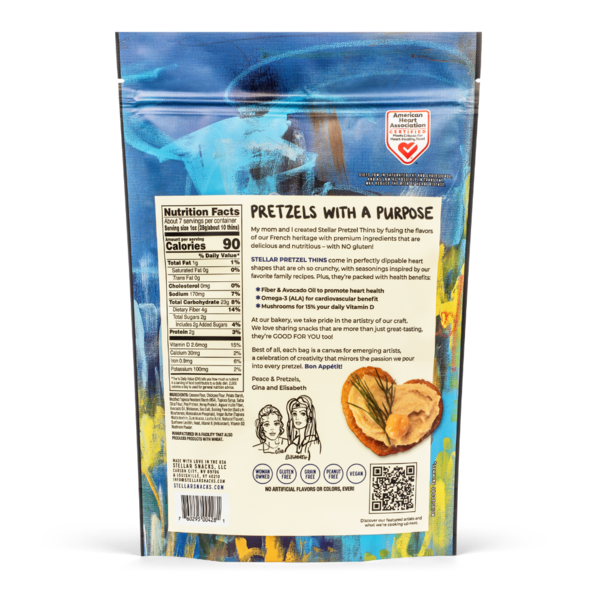 Stellar Snacks Sea Salt, Gluten Free Pretzel Thins
