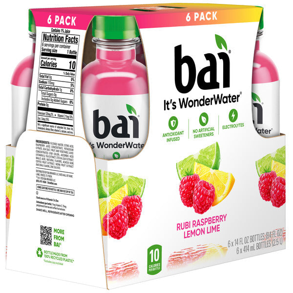 Bai Raspberry Lemon Lime, Antioxidant Infused Water Beverage