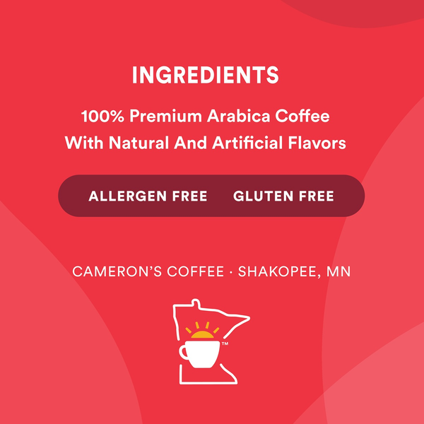Cameron's Coffee EcoPods, Flavored, Vanilla Hazelnut Light Roast
