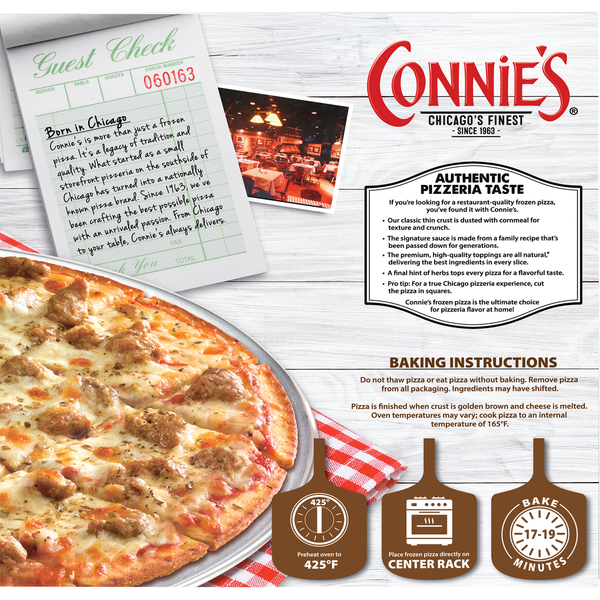 Connie's Pizza Pizza, Sausage, Classic Thin Crust