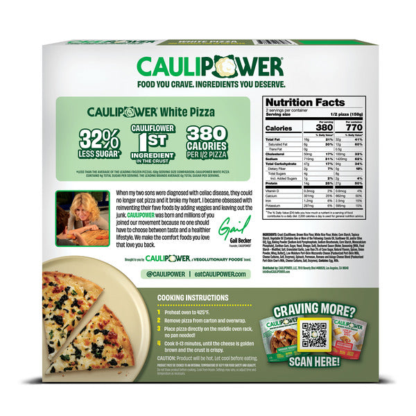 Caulipower White, Cauliflower Crust Frozen Pizza