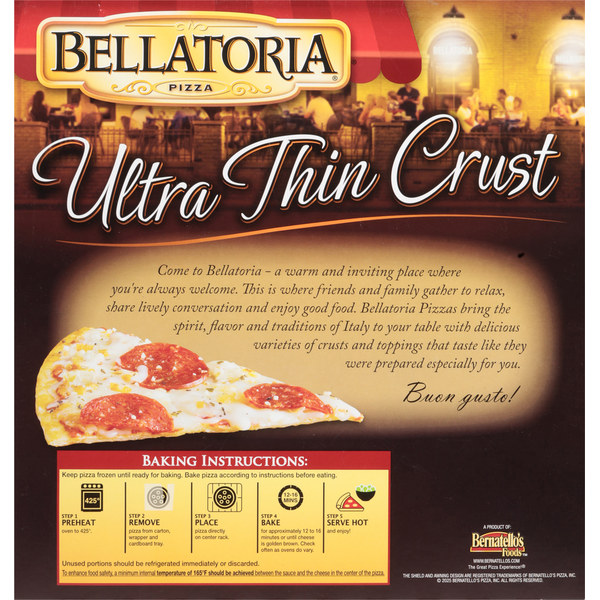 Bellatoria Ultra Thin Crust Ultimate Pepperoni Pizza