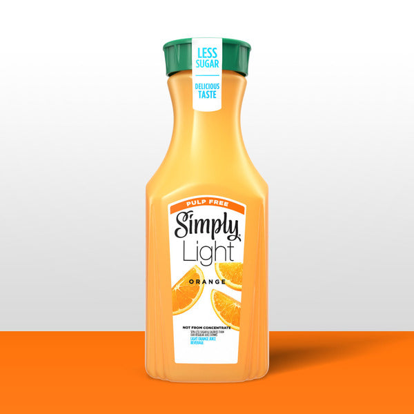 Simply Light Pulp Free Orange Juice Bottle
