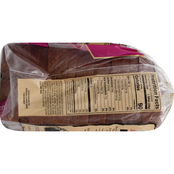 S. Rosen's Bread, Black Bavarian, Rye, Restaurant Size