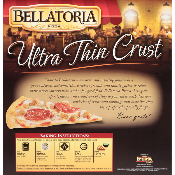 Bellatoria Ultra Thin Crust Ultimate Combo Pizza