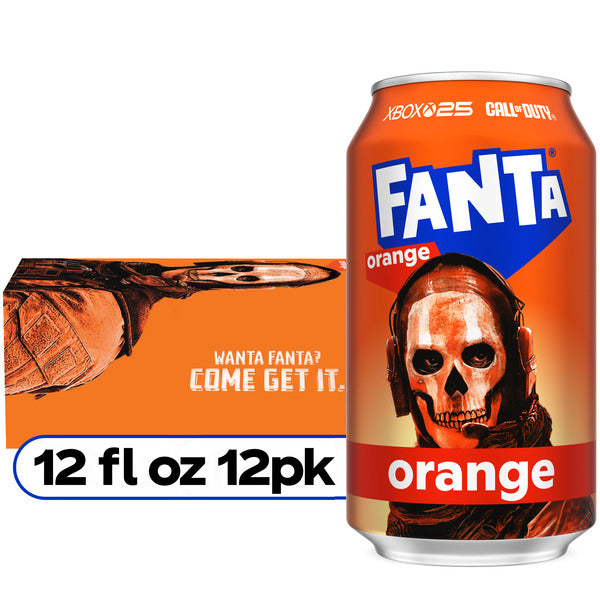Fanta Orange Soda Fridge Pack Cans