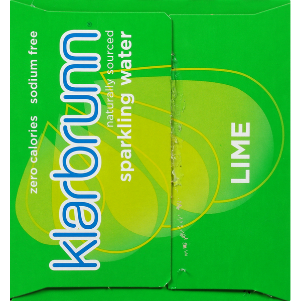 Klarbrunn Lime Naturally Sourced Sparkling Water