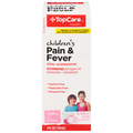 TopCare Pain & Fever, 160 mg, Oral Suspension, Bubble Gum Flavor, Children's