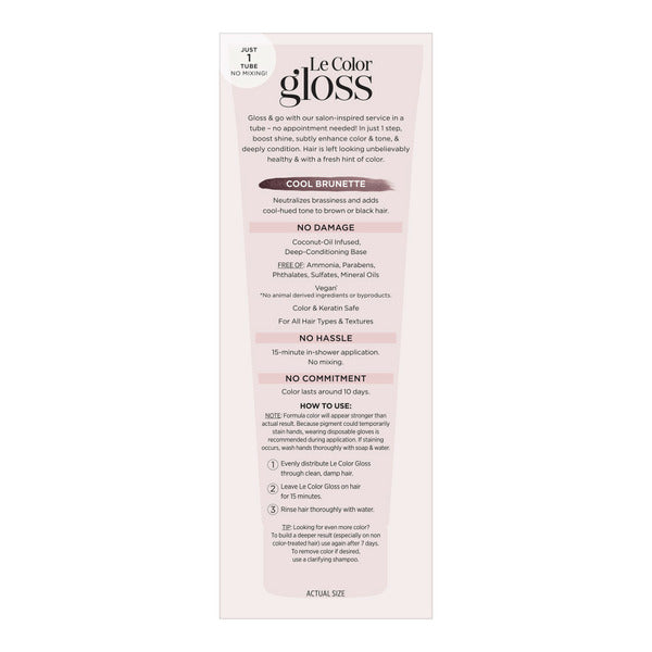 L'Oreal One Step In-Shower Toning Gloss, Cool Brunette