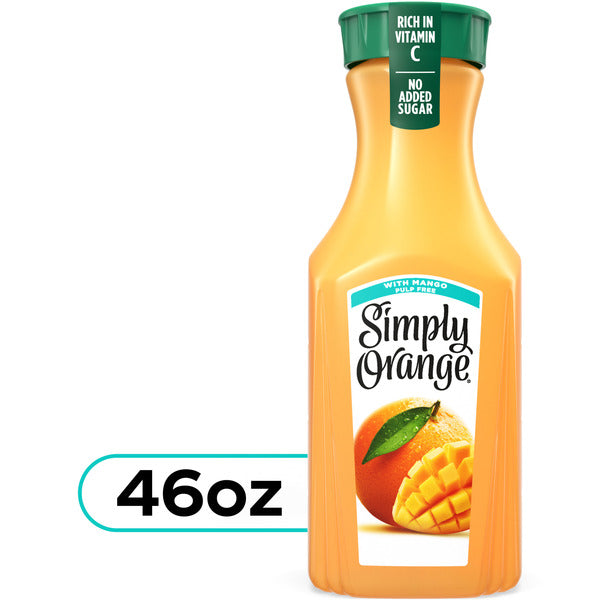 Simply Orange with Mango Juice Bottle