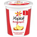 Yoplait Original Smooth Style Harvest Peach Low Fat Yogurt Tub