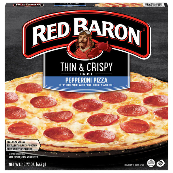 Red Baron Pepperoni Thin Crust Frozen Pizza
