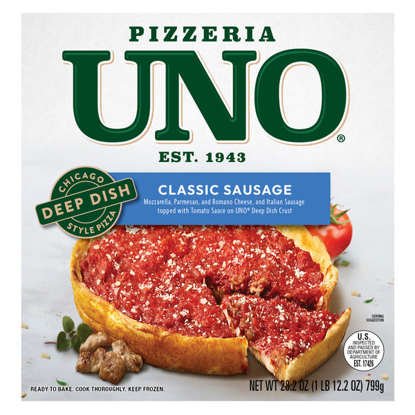 Uno 9" Chicago Style Deep Dish Classic Sausage Pizza