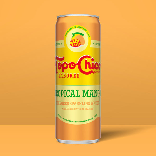 Topo Chico Sabores Tropical Mango Sparkling Water Cans