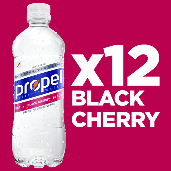 Propel Zero Sugar Electrolyte Water Beverage Black Cherry