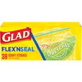 Glad FLEX’N SEAL Food Storage Plastic Bags, Quart️