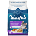 Blue Buffalo Tastefuls Natural Dry Food for Active Adult Cats, Chicken and Brown Rice