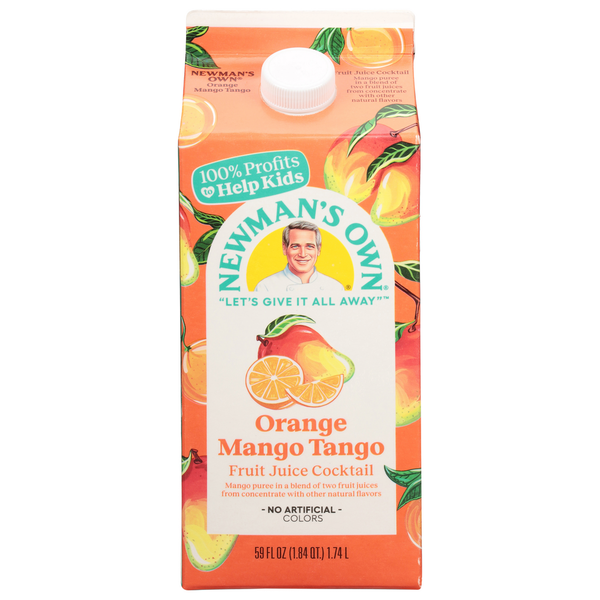 Newman's Own Fruit Juice Cocktail, Orange Mango Tango