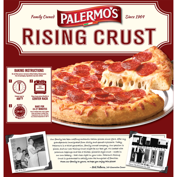 Palermo's Primo Thin Pizza, Rising Crust, Pepperoni