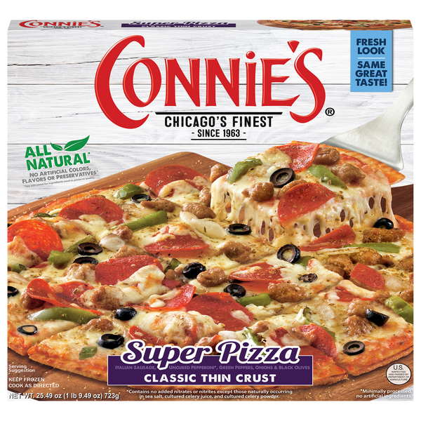 Connie's Pizza Pizza, Classic Thin Crust, Super