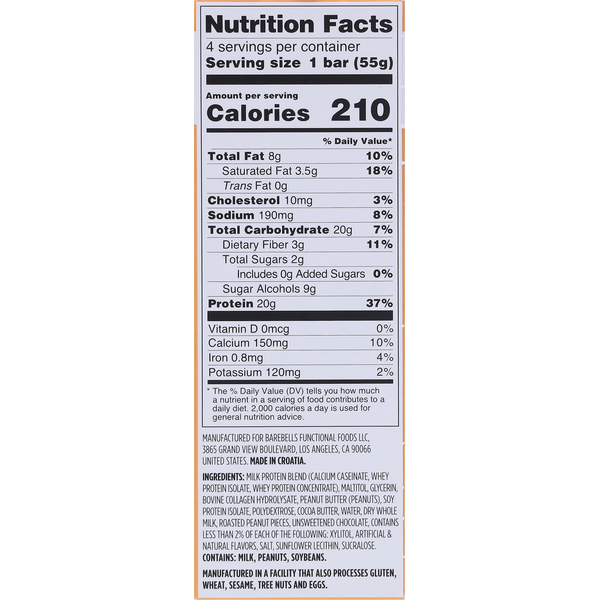 Barebells Peanut Butter Protein Bar
