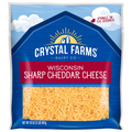 Crystal Farms Cheese, Sharp Cheddar, Wisconsin