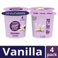 Dannon Light + Fit Original Nonfat Yogurt Pack, 0 Fat and 70 Calories, Creamy and Delicious Vanilla Yogurt