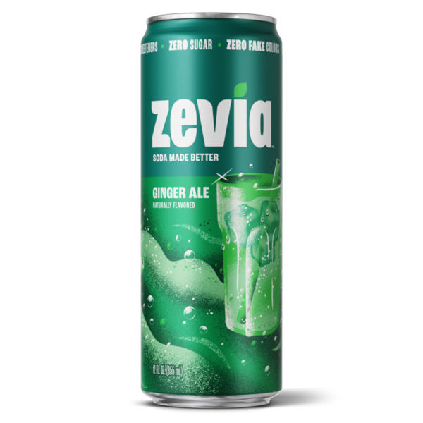 Zevia Soda, Zero Sugar, Ginger Ale