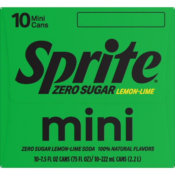 Sprite Zero Sugar Lemon Lime Diet Soda Pop Soft Drinks