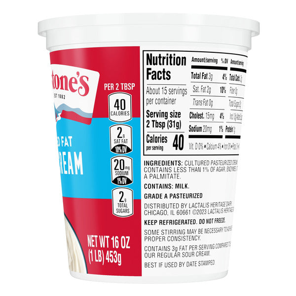 Breakstone's Reduced Fat Sour Cream oz. Tub