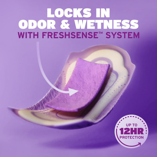 Poise Incontinence Pads, Moderate Absorbency, Long Length