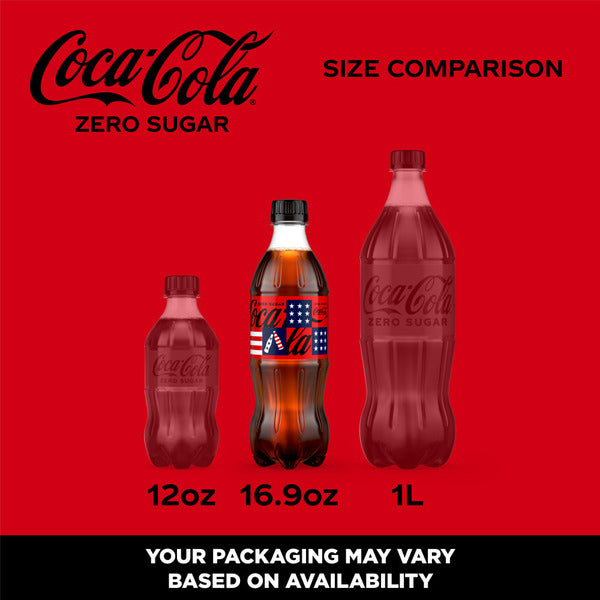 Coca Cola Zero Sugar Soda Bottles