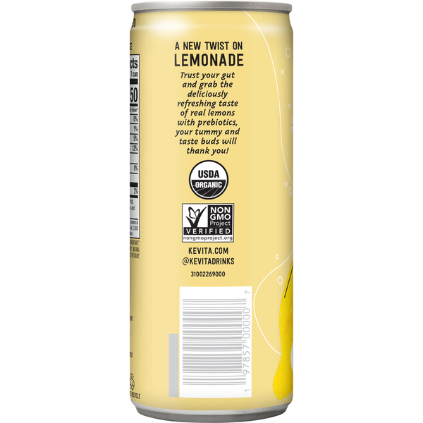 KeVita Sparkling Classic Lemonade with Prebiotics