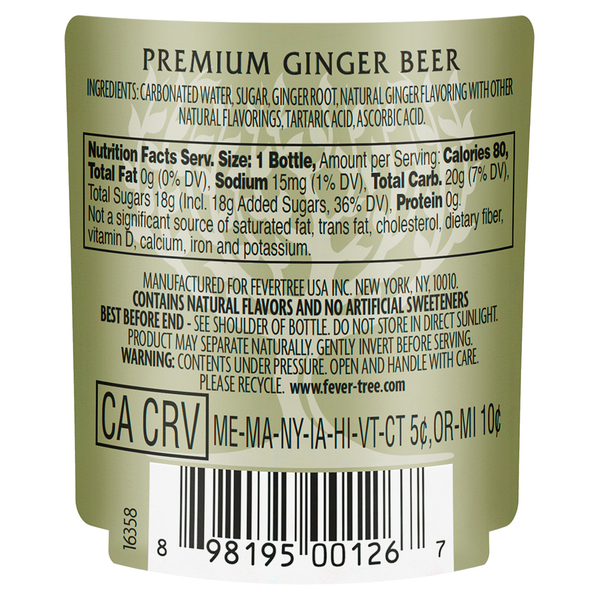 Fever-Tree Ginger Beer 4x200ml