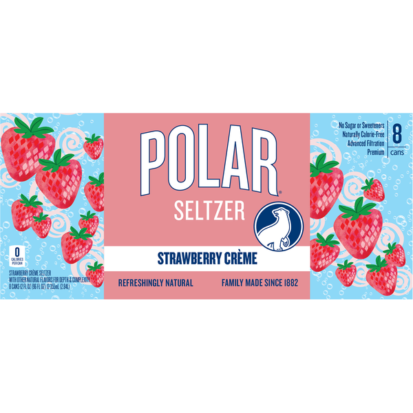 Polar Strawberry Creme Seltzer