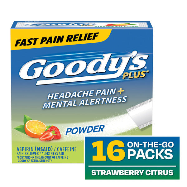 Goody Pain Relief Powders Goody's Plus Strawberry Citrus
