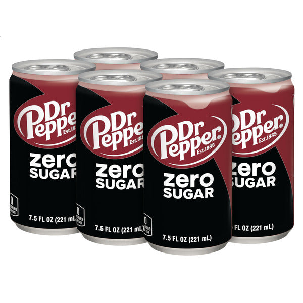 Dr Pepper Zero Sugar Mini Soda