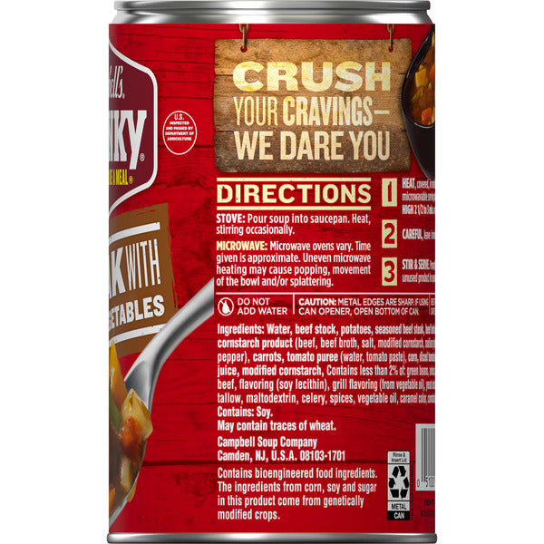 Campbell's Steak With Hearty Vegetables Soup