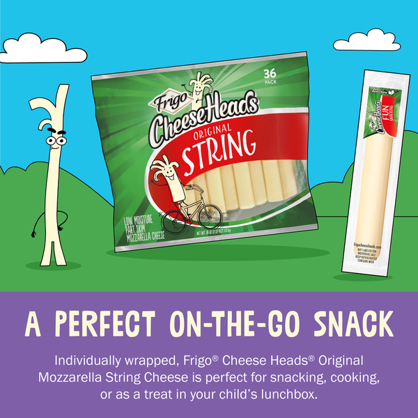Frigo Cheese Heads Original Mozzarella String Cheese
