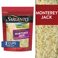 Sargento Natural Monterey Jack Shredded Cheese, Fine Cut, 8 oz