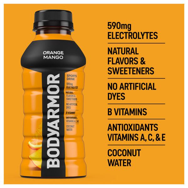 BODYARMOR Orange Mango Sports Drink Bottles